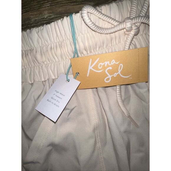 Women's 3" Quick Dry Board Shorts - Kona Sol Cream Size Small(4-6). NWT. U - Picture 7 of 7